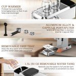 Magical Espresso Machine with Milk Frother & 50oz Tank