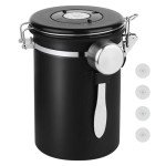 Airtight Coffee Canister with Date Tracker and Scoop