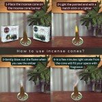 Cedar and Pine Scented Incense Cone Set