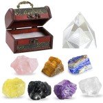 Mystical Crystals Set: 9 Healing Stones & Box