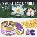 Chakra Candles with Healing Crystals Set