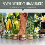 Chakra Candles with Healing Crystals Set