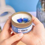 Chakra Candles with Healing Crystals Set