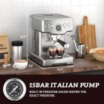 Stainless Steel Espresso & Coffee Maker Combo