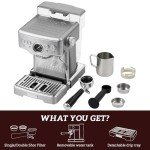 Stainless Steel Espresso & Coffee Maker Combo