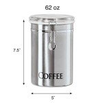 Airtight Stainless Steel Coffee Canister for Storage