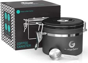 Magical Coffee Canister with Date Tracker & Scoop