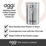 Airtight Stainless Steel Coffee Canister for Storage