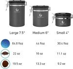 Magical Coffee Canister with Date Tracker & Scoop