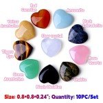 10PCS Healing Gemstones Set: Rose Quartz & Amethyst
