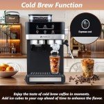 Compact Espresso Machine with Grinder & Frother