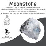 Rainbow Moonstone Raw Crystals - 2 PCS Set