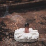 Juniper Wood Incense Bricks with Holder - 100 Count