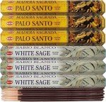 Sage and Palo Santo Incense Bundle with Holder