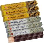Sage and Palo Santo Incense Bundle with Holder