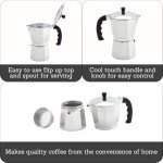 Aluminum Stovetop Espresso Maker - 3 Cups