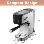 Tesslux 20 Bar Espresso Machine with Milk Frother