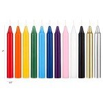 12 Assorted Unscented Chime Candles for Rituals