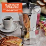 Aluminum Stovetop Espresso Maker - 3 Cups