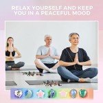 60 Pieces Crystal Mushroom Sculpture Heart Shaped Crystals Moon Crystal Star Crystal Stones Bulks Worry Stones Assorted Hand Making Palm Thumb Gemstones for Witchcraft Meditation Reiki (Classic Style)