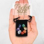Chakra Healing Crystals Set with Velvet Pouch