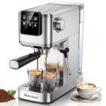 Espresso Maker with Frother & LCD Display