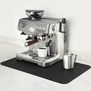 Black Coffee Bar Mat – 12x19 Inch Absorbent Gem