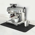 Black Coffee Bar Mat – 12x19 Inch Absorbent Gem