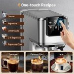 Espresso Maker with Frother & LCD Display