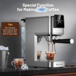 Espresso Maker with Frother & LCD Display