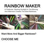 2PC Rainbow Prism Suncatcher for Windows