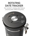 Airtight Coffee Canister with Date Tracker & Scoop