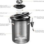 Airtight Coffee Canister with Date Tracker & Scoop