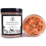 Manifestation Candle with Citrine & Herbs