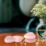 Rose Quartz Heart Worry Stones for Healing Energy