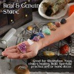 SHYSHINY Witchcraft Supplies Kit, 145Pack Wiccan Supplies and Tools Witchy Gifts for Beginners, Dried Herbs, Crystals, Candles, Green Witch Altar Starter Spell