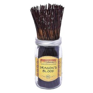 Wild Berry Incense Sticks - Dragon's Blood - Exotic Earthy Fragrance with Sandalwood and Musk - Hand Dipped in The USA (100 Count)
