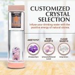 Mystical Crystal Water Bottle with Infuser - 16.9 oz