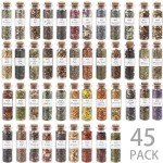 Mystical Herbs Kit: 45 Dried Bottles for Wicca