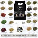 Organic Dried Witch Herbs with Crystal Spoon
