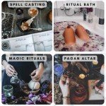 Organic Dried Witch Herbs with Crystal Spoon