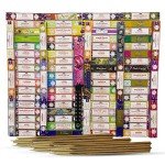 Satya Incense Sticks Variety Pack of 12 Randomly Selected Fragrances and Incense Stick Holder Bundle Total 180 Sticks