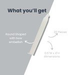 Happiness Magic Spell White Taper Candles 20 Pack