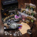 Beginner Witchcraft Supplies Kit with Herbs & Crystals