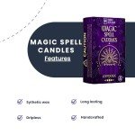 Purple Confidence Chime Candles for Witchcraft Rituals