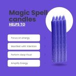 Purple Confidence Chime Candles for Witchcraft Rituals