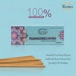 Raajsee Frankincense & Myrrh Incense Sticks, 100%-Natural Charcoal Free Organic Non Toxic Clean Burning Handmade Insence Sticks 100 gm Pack, Meditation Gifts – Spritual Cleansing