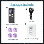 5 Pcs Ghost Hunting Kit Includes Digital Voice Recorders with 4 LED Cat Balls Motion Activated Cat Ball Toy Voice Activated Recorder with Playback for Pet Cat Dog Animals (8 GB,Classic Style)