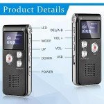 5 Pcs Ghost Hunting Kit Includes Digital Voice Recorders with 4 LED Cat Balls Motion Activated Cat Ball Toy Voice Activated Recorder with Playback for Pet Cat Dog Animals (8 GB,Classic Style)