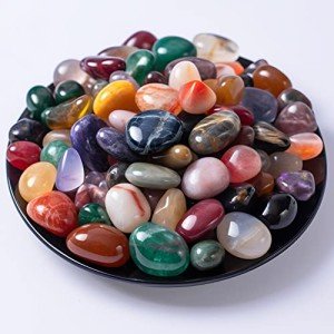 Colorful Tumbled Stone Set for Healing & Decor
